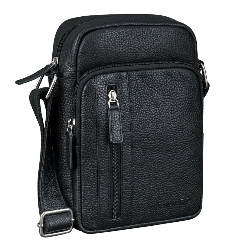 B-WARE "Amadeo" Elegante Umhängetasche Herren Klein Leder 8,3 Zoll Tablet