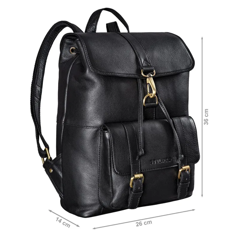 B-WARE "Kacey" Daypack Damen Leder 13.3 Zoll Lederrucksack Unirucksack