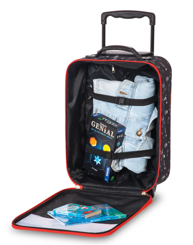 Fabrizio Kindertrolly schwarz/feuerrot