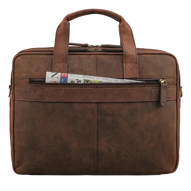 B-WARE "Quest" Aktentasche Leder 15,6 Zoll
