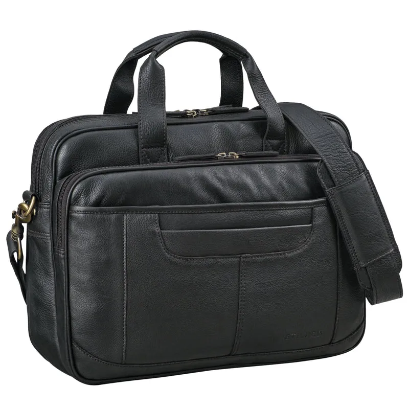 B-WARE "Quest" Aktentasche Leder 15,6 Zoll