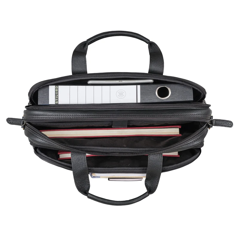 B-WARE "Quest" Aktentasche Leder 15,6 Zoll