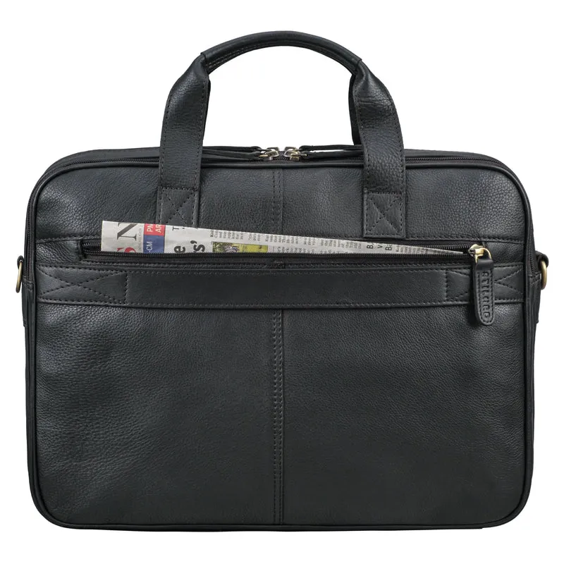 B-WARE "Quest" Aktentasche Leder 15,6 Zoll