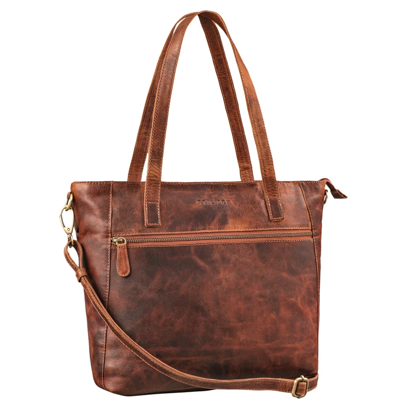 B-WARE "Nicole" 3-in-1 Shopper Leder Damen (Handtasche Umhängetasche Crossbody Bag)