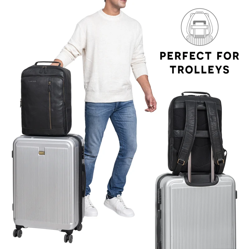 "Konrad" Leder Business Rucksack Herren und Damen