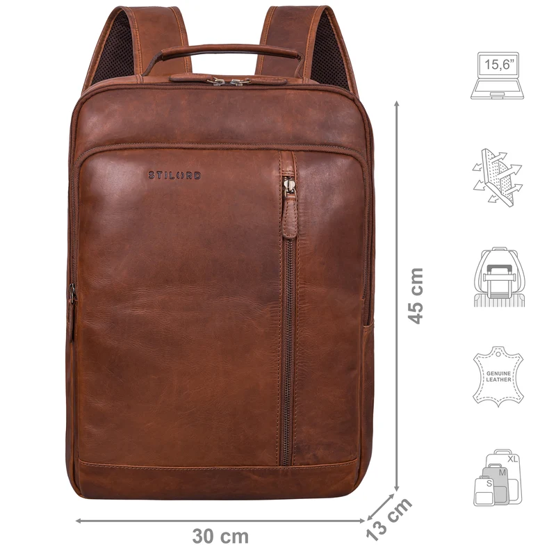 "Konrad" Leder Business Rucksack Herren und Damen