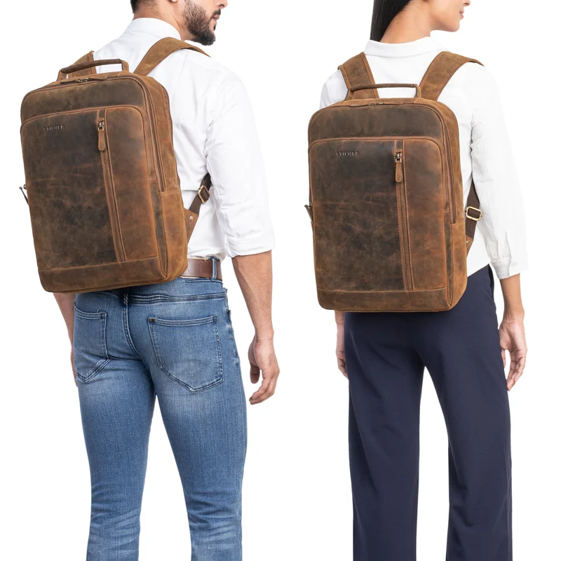 "Konrad" Leder Business Rucksack Herren und Damen