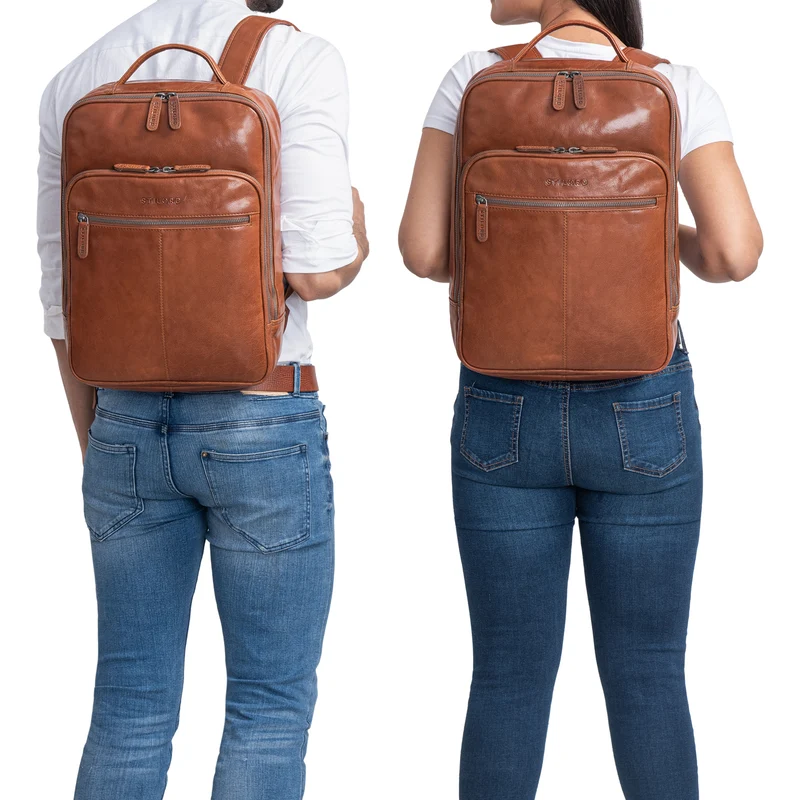 B-WARE "Pietro" Business Lederrucksack Groß