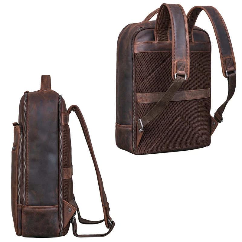 B-WARE "Pietro" Business Lederrucksack Groß