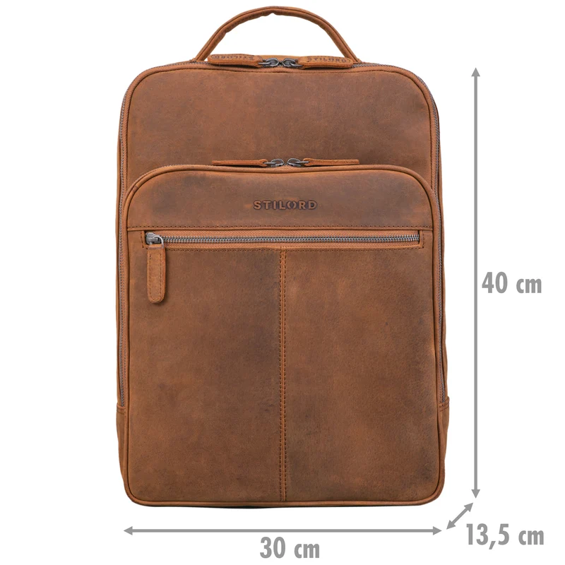 B-WARE "Pietro" Business Lederrucksack Groß