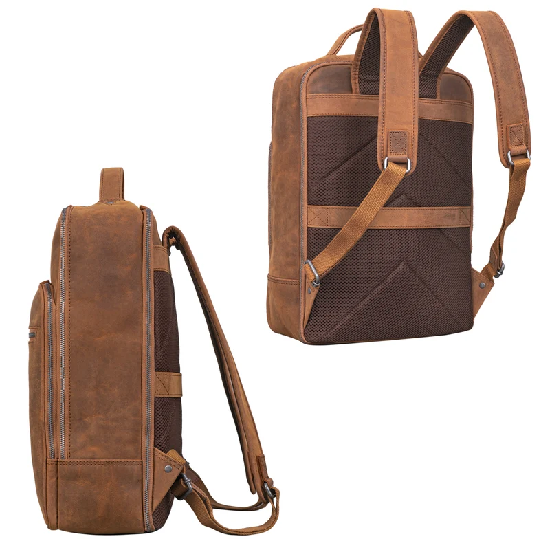 B-WARE "Pietro" Business Lederrucksack Groß