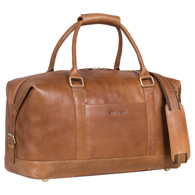 B-WARE "Viator" Leder Reisetasche Weekender im Großformat für Damen Herren