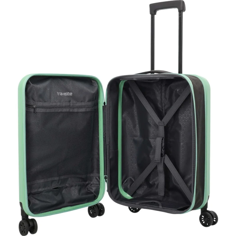 Travelite Basics faltbarer Bordtrolley 55 cm -mint