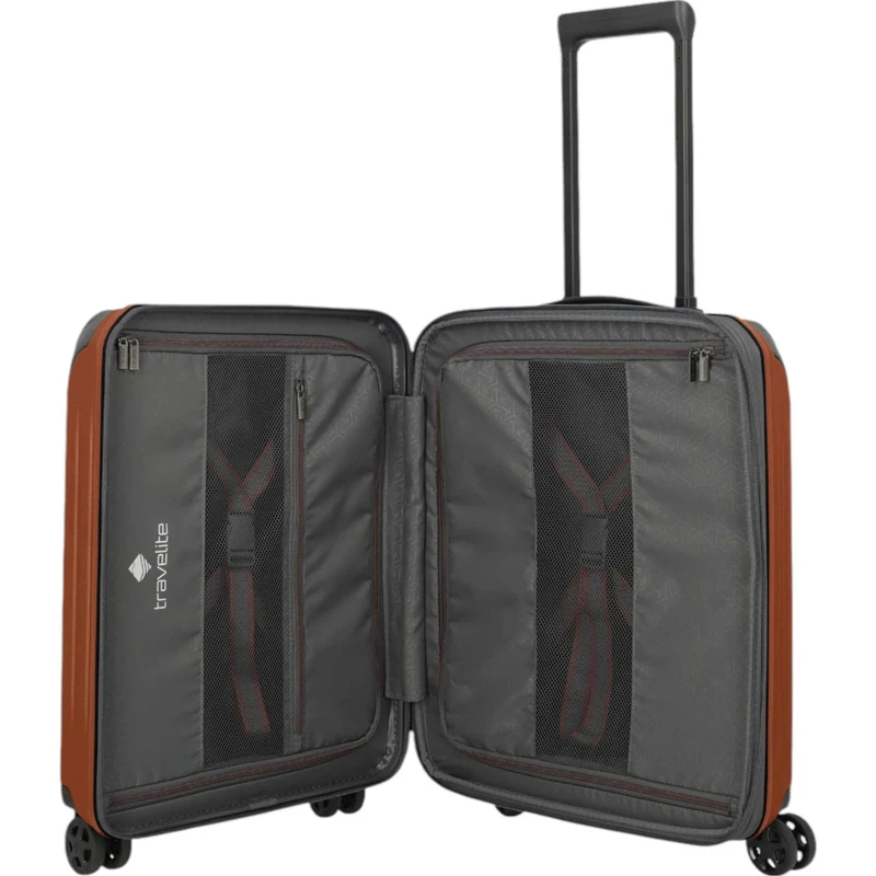 Travelite Dynamiic 4-Rad Trolley S+ erw. 55 cm -kupfer