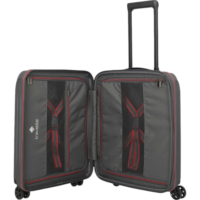 Travelite Dynamiic 4-Rad Trolley S+ erw. 55 cm -anthrazit