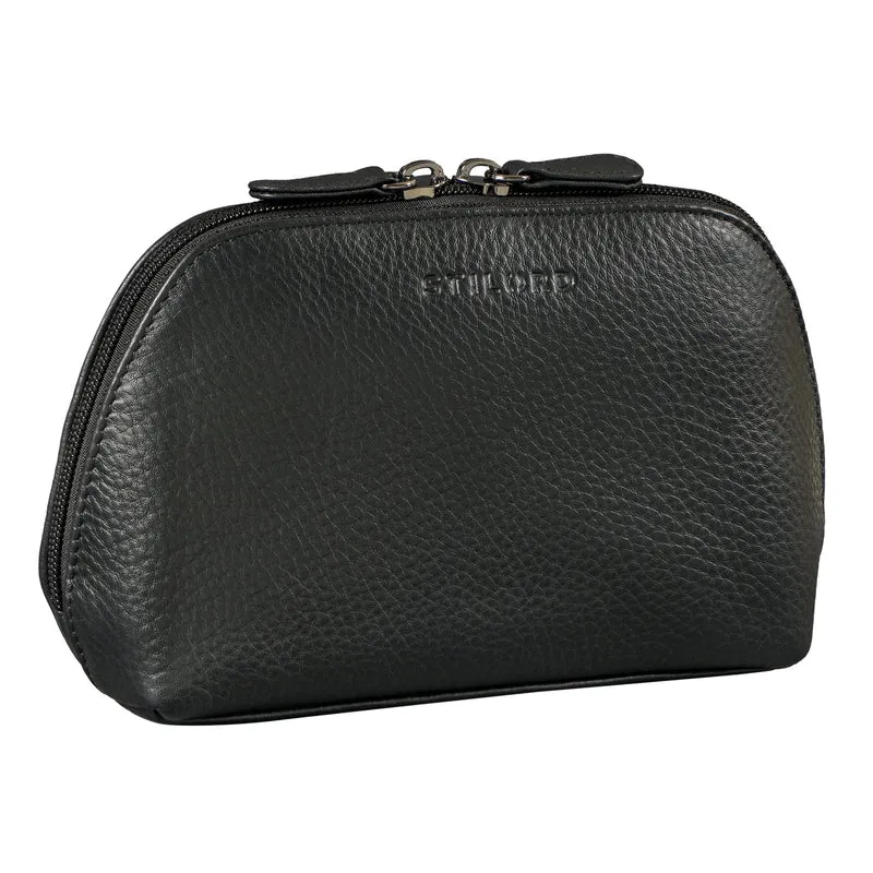 "Elma" Waschtasche Damen Leder Kulturbeutel Herren Klein