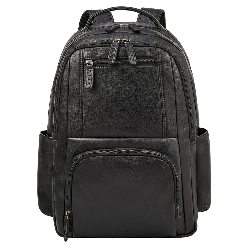 "Evan" Großer Echtleder Business Rucksack Herren für 15.6 -16 Zoll