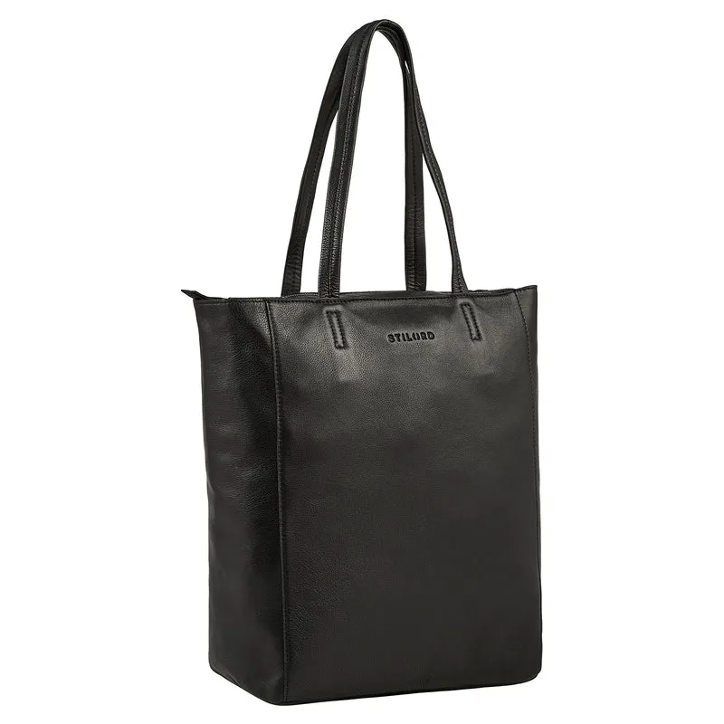 “Estella" Vintage Shopper Tasche Damen Leder 16 Zoll
