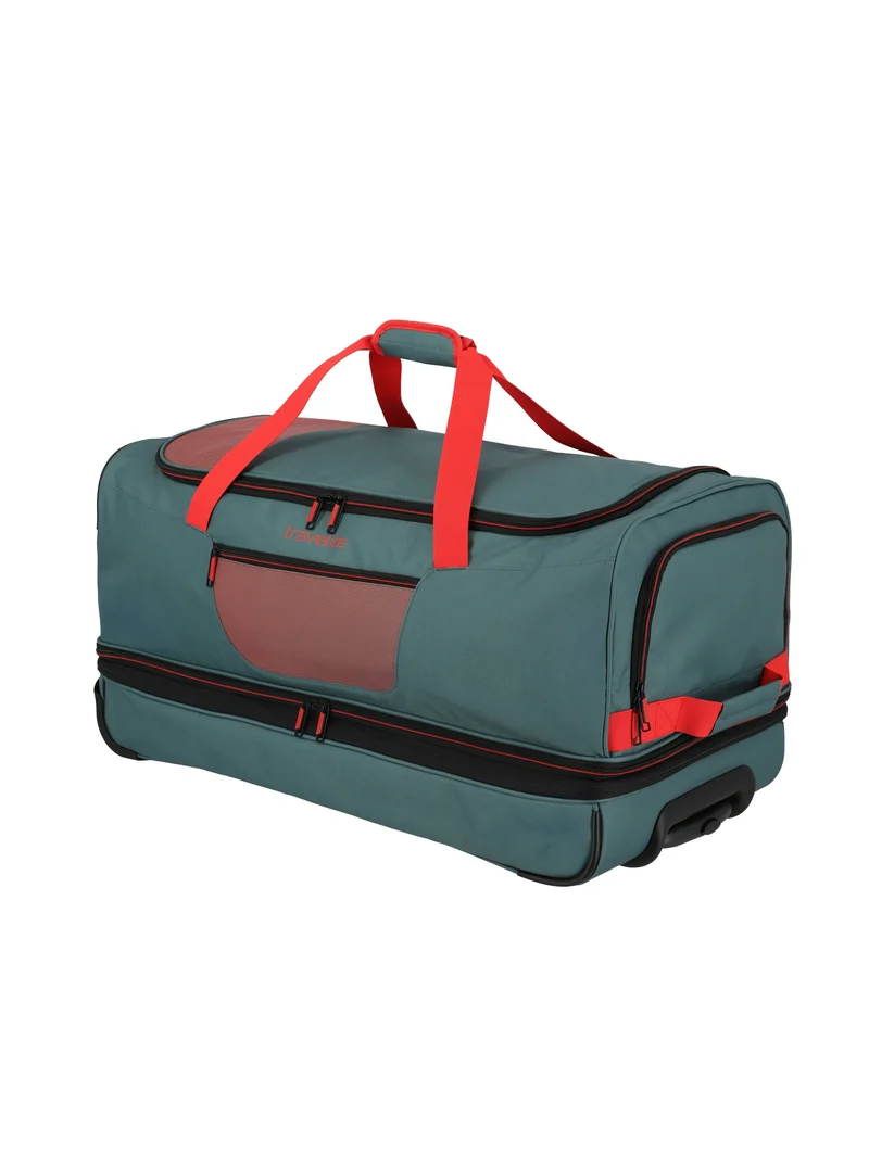 BASICS Rollenreisetasche, 70cm, Grün/Orange