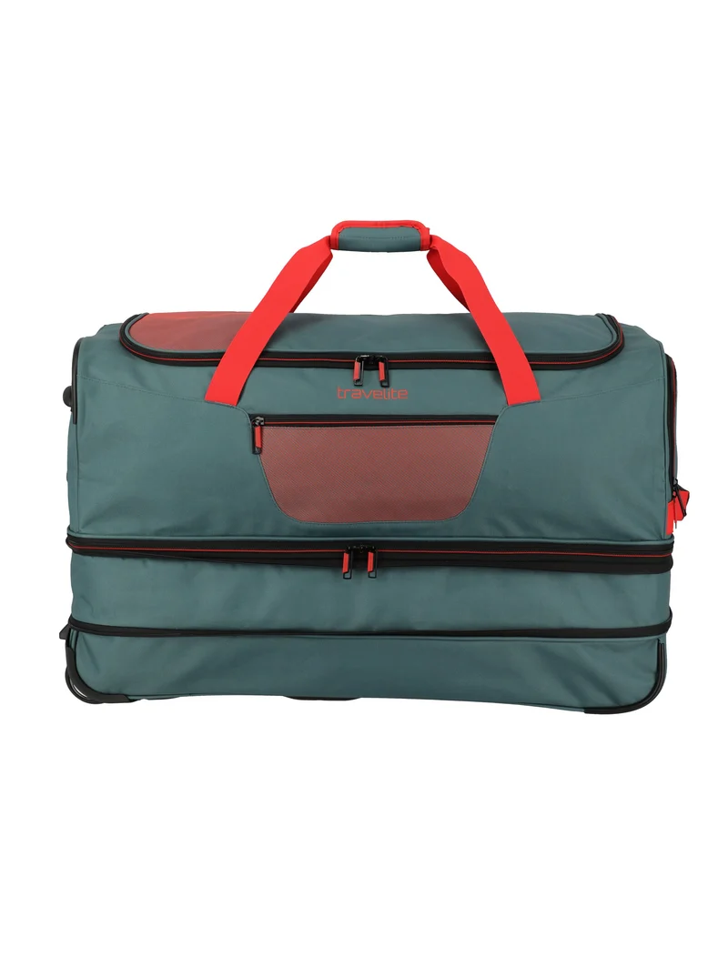 BASICS Rollenreisetasche, 70cm, Grün/Orange