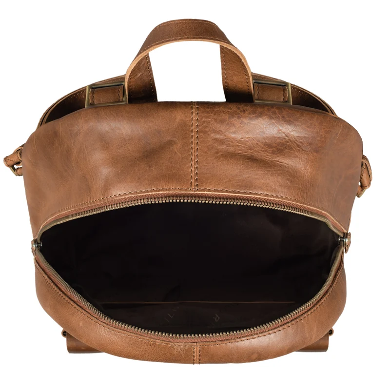 B-WARE "Eloma" Vintage Lederrucksack Groß