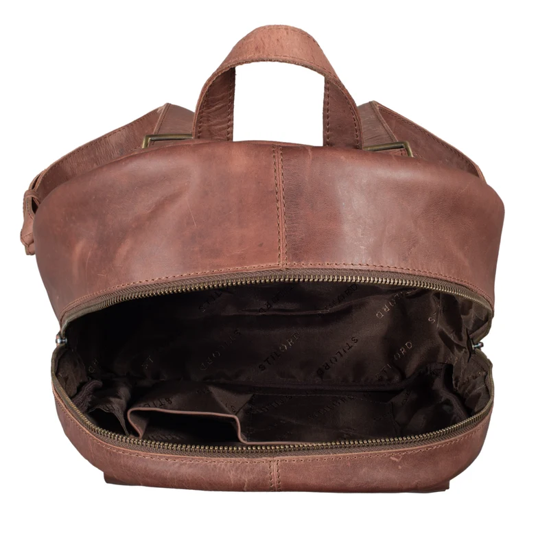 B-WARE "Eloma" Vintage Lederrucksack Groß