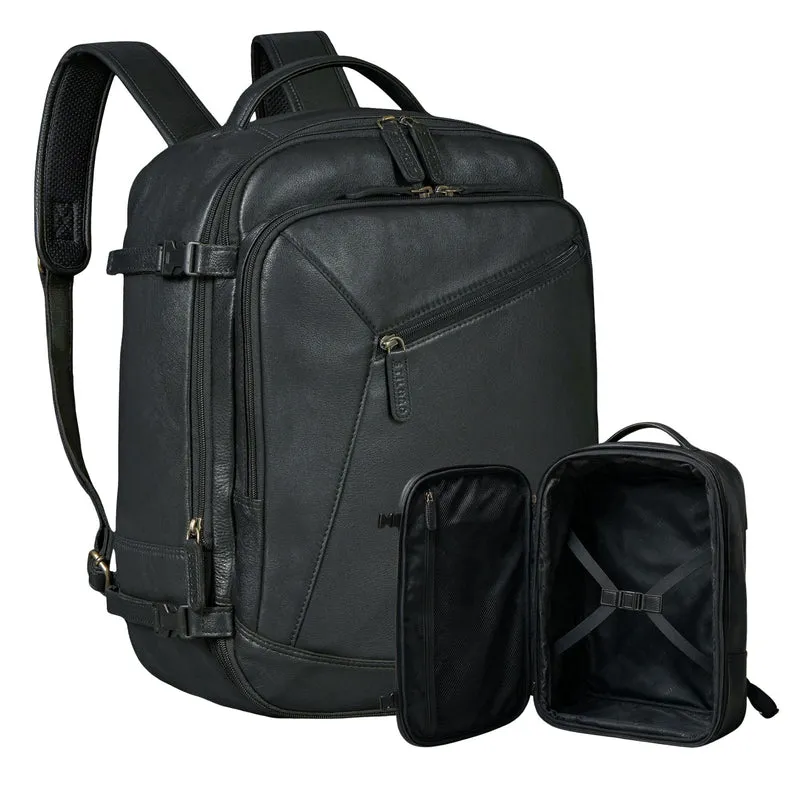 "Davido" Echtleder Reiserucksack Herren 40x30x20, 30L erweiterbar