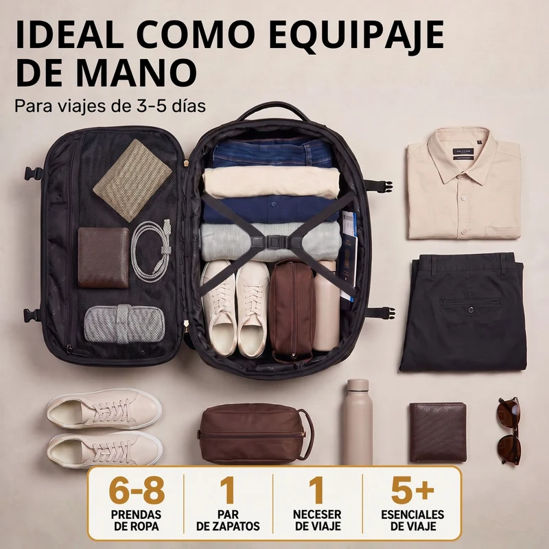 "Davido" Echtleder Reiserucksack Herren 40x30x20, 30L erweiterbar