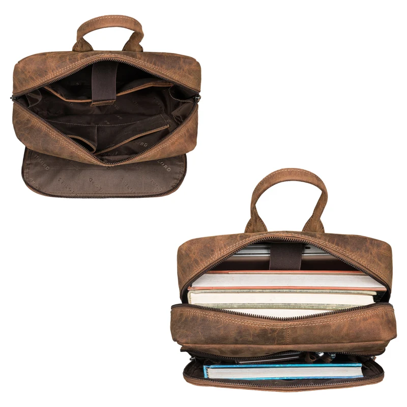 B-WARE "Sebastian" Business Rucksack Leder