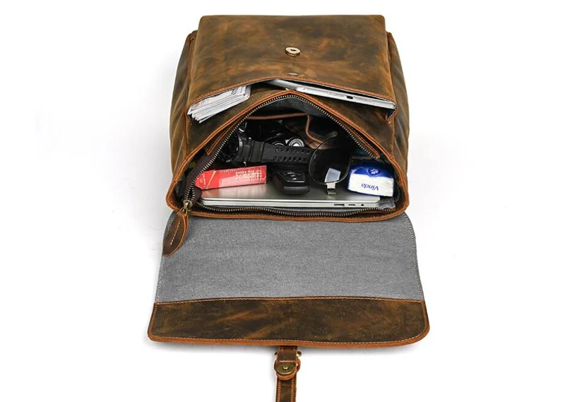 Handcrafted Full Grain Leather Women's Backpack Purse