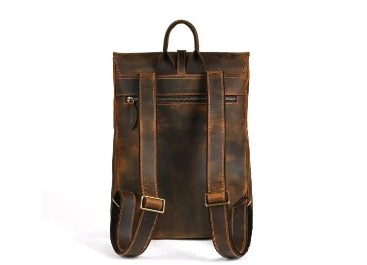 Handcrafted Full Grain Leather Women's Backpack Purse