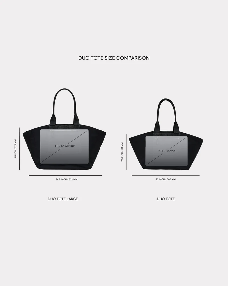 Duo Tote Large Black
