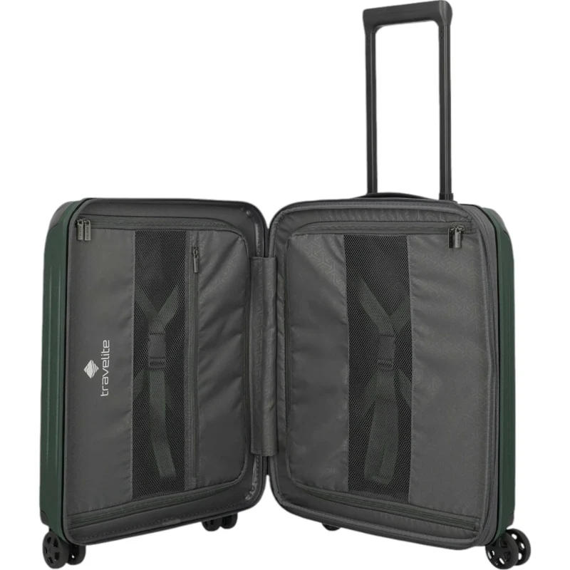 Travelite Dynamiic 4-Rad Trolley S+ erw. 55 cm -Grün