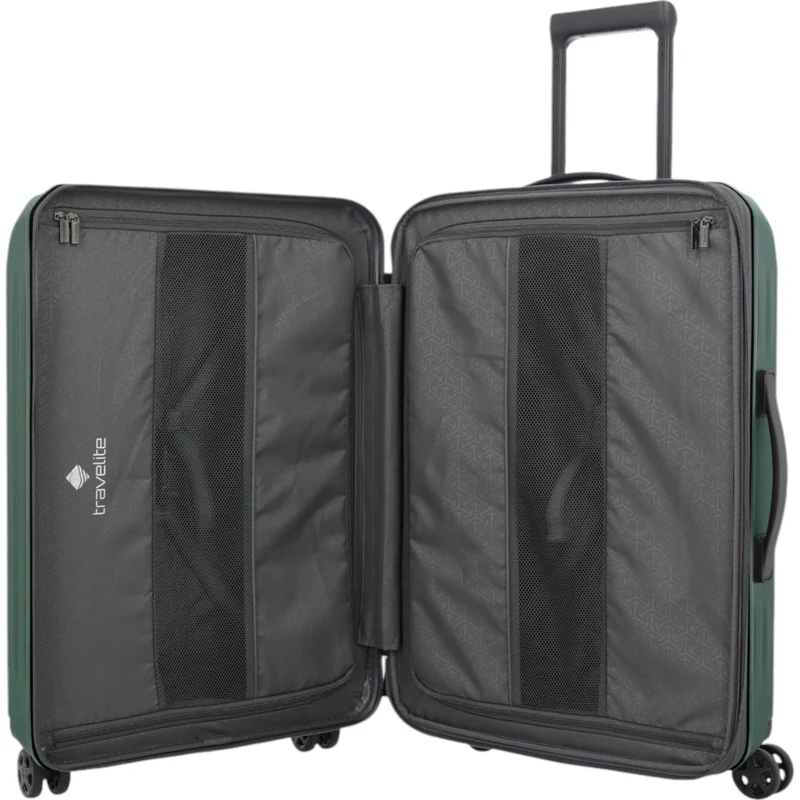 Travelite Dynamiic 4-Rad Trolley M 66 cm -Grün