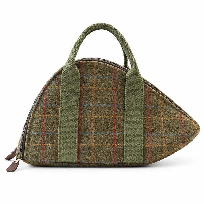 Jagdhorntasche Tweed & Khaki