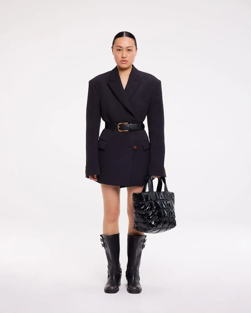 Porter Tote Small Black Vinyl