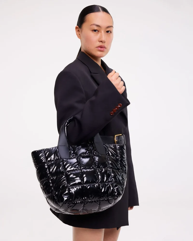 Porter Tote Small Black Vinyl
