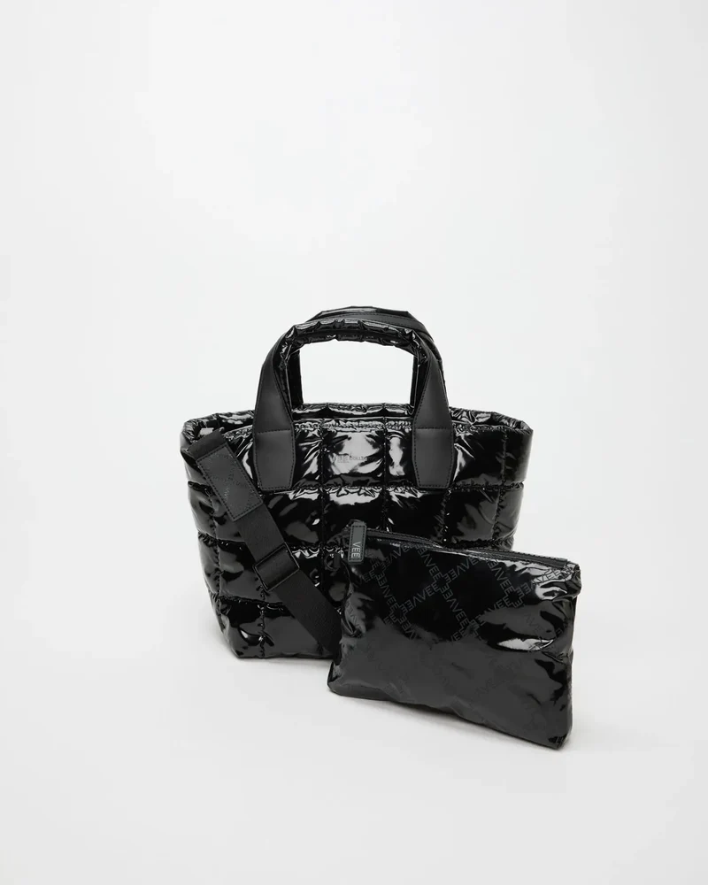 Porter Tote Small Black Vinyl