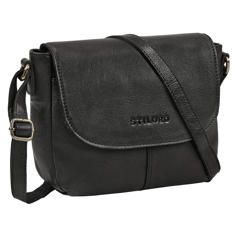 B-WARE "Elowen" Stylishe Kleine Echtleder Umhängetasche für Damen