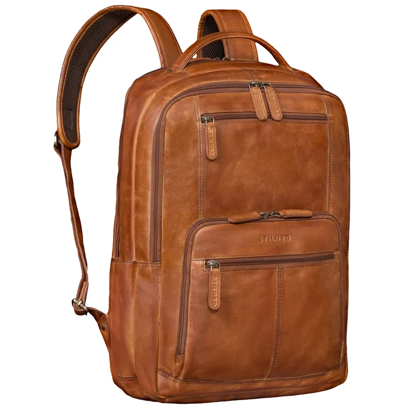 "Laurenz" Rucksack Herren Leder XL 15,6-17,3 Zoll mit Tabletfach