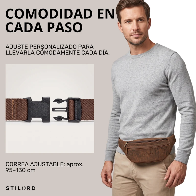 "Esteban" Gürteltasche Leder Herren & Damen