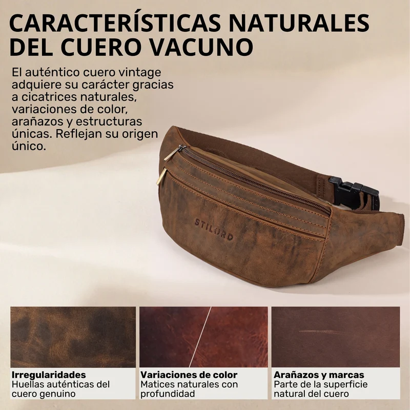 "Esteban" Gürteltasche Leder Herren & Damen