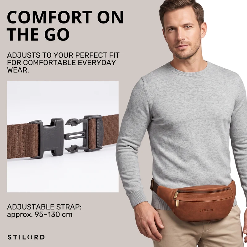 "Esteban" Gürteltasche Leder Herren & Damen
