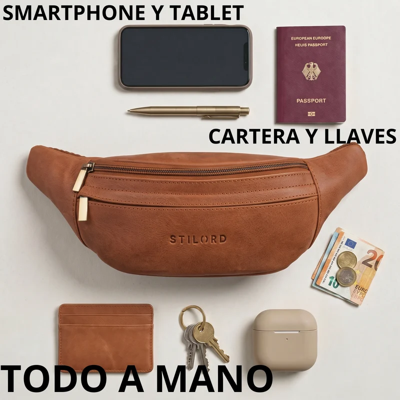 "Esteban" Gürteltasche Leder Herren & Damen
