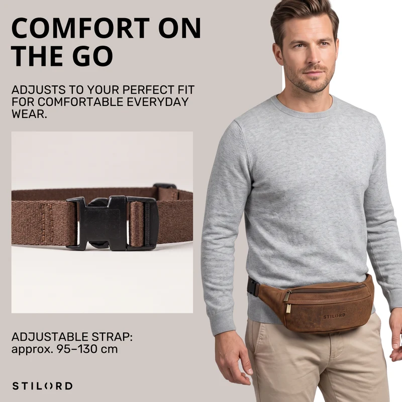 "Esteban" Gürteltasche Leder Herren & Damen