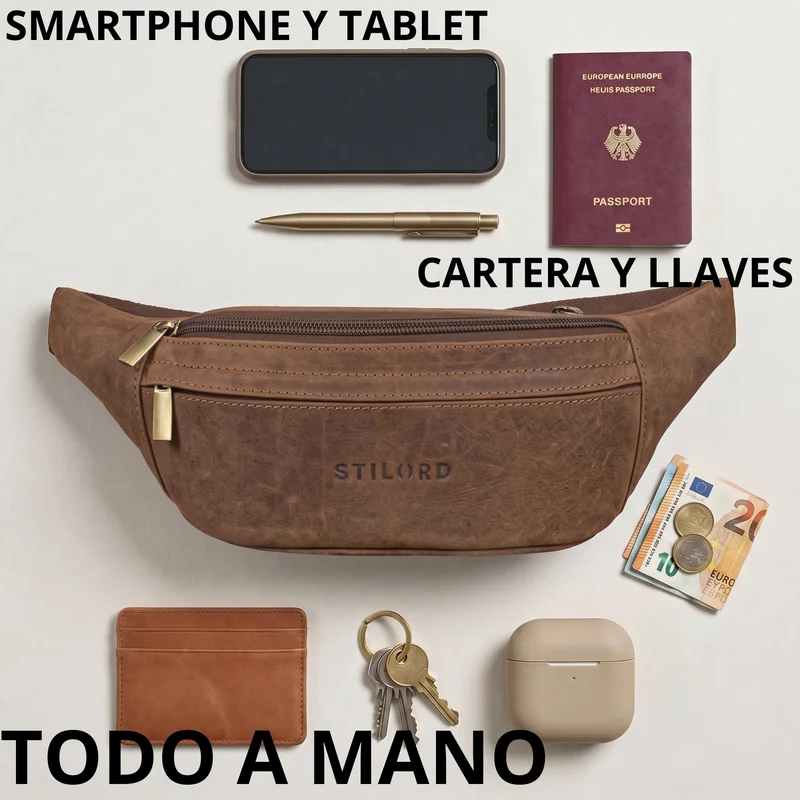 "Esteban" Gürteltasche Leder Herren & Damen