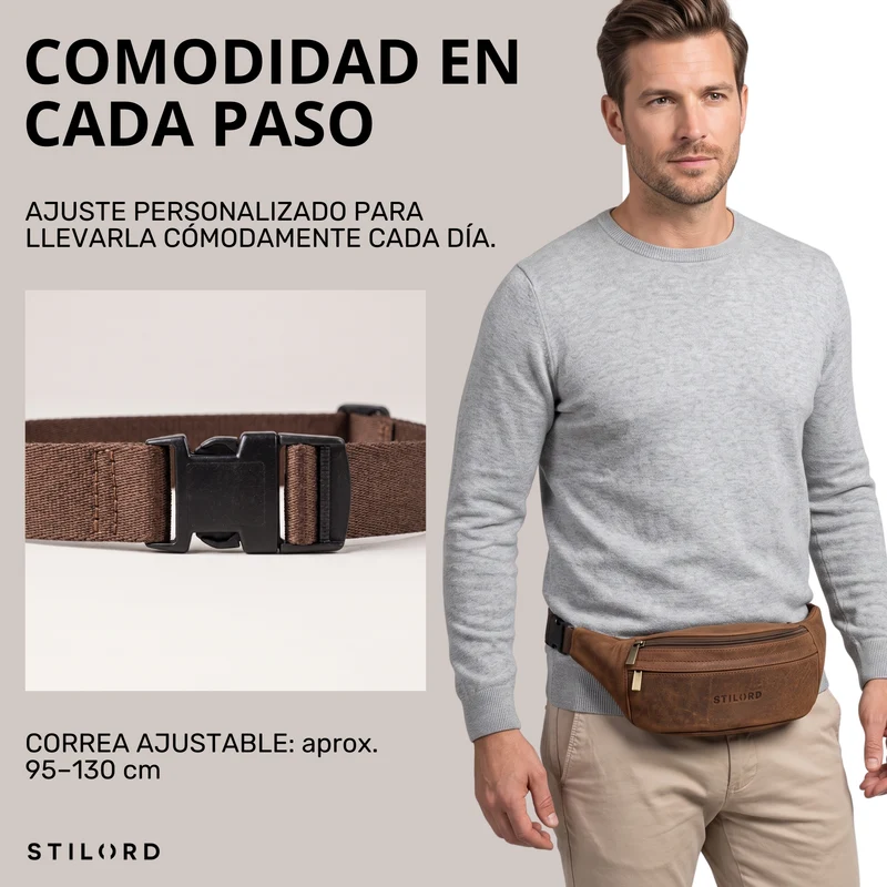 "Esteban" Gürteltasche Leder Herren & Damen