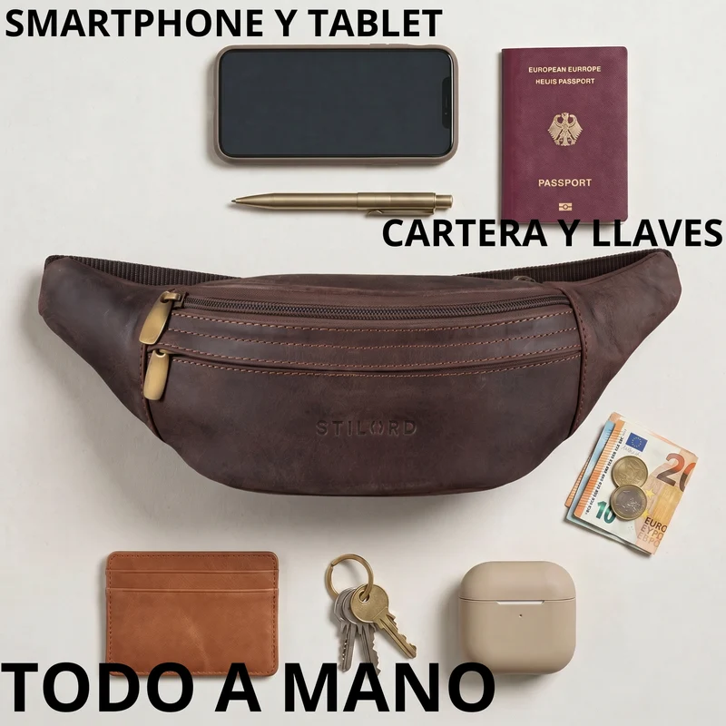 "Esteban" Gürteltasche Leder Herren & Damen