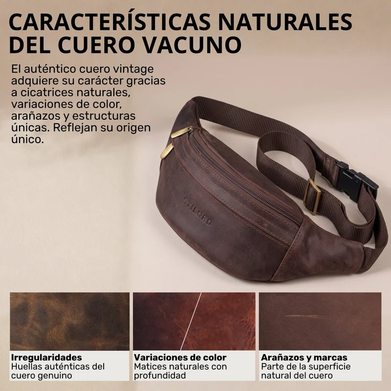 "Esteban" Gürteltasche Leder Herren & Damen
