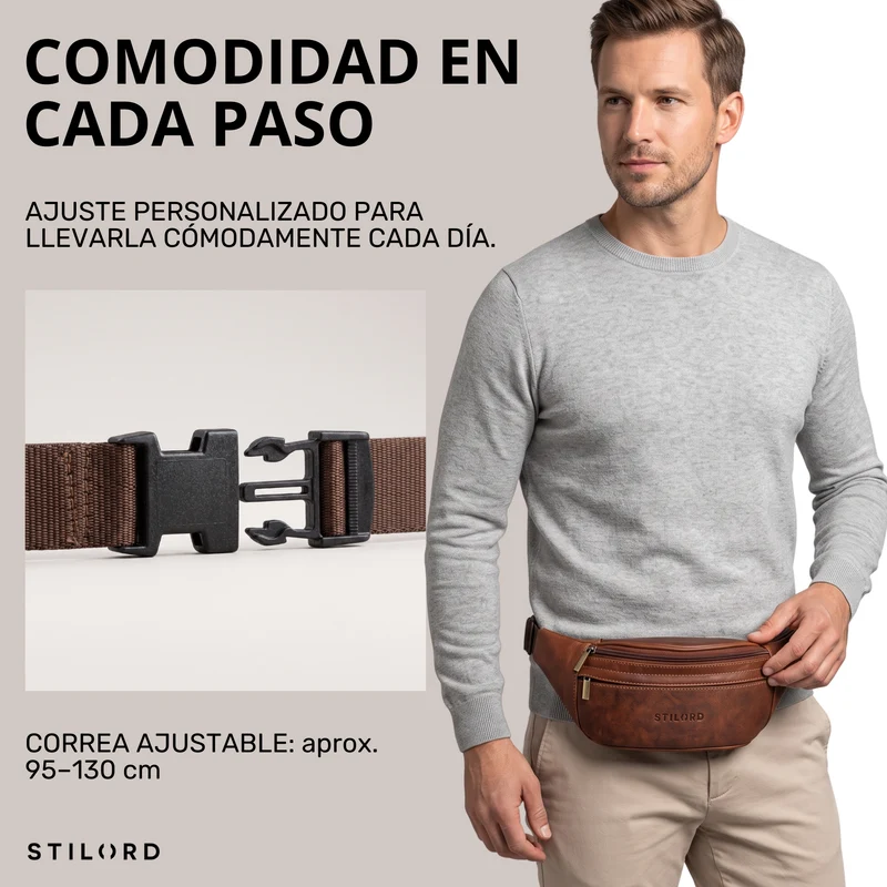 "Esteban" Gürteltasche Leder Herren & Damen